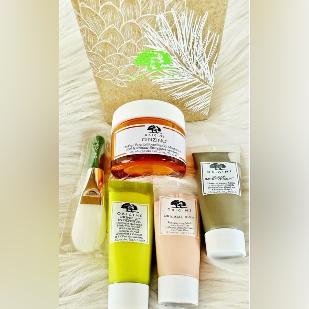 🎅🏼 ORIGINS Drink Up Intensive Clear Improvement Mask Set Travel New In Box - Picture 2 of 4